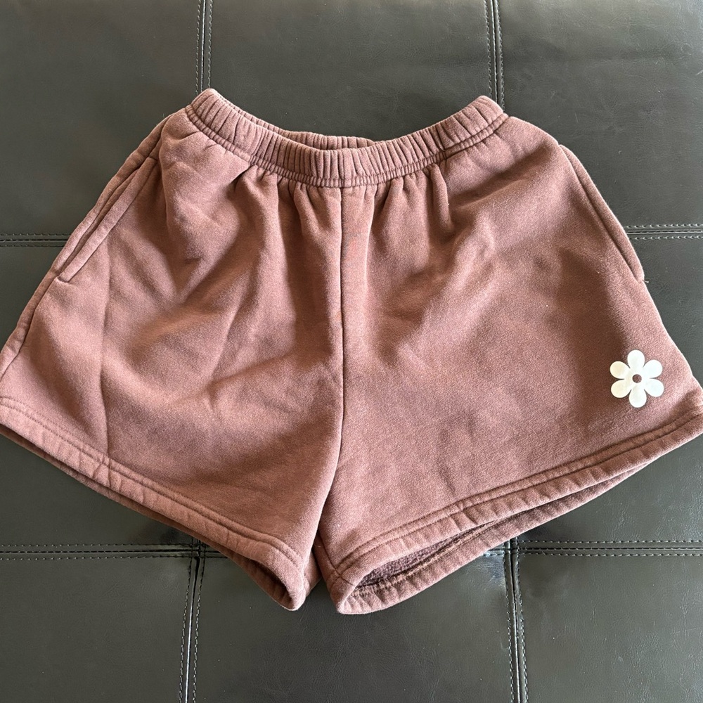 Brown casual shorts